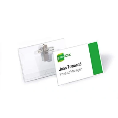 Afbeelding van Durable 810119 Naamplaatje 8101 combiklem 50 stuk(s)