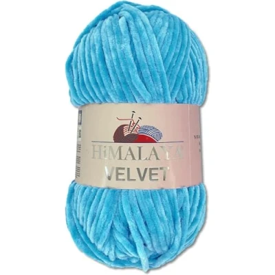 Afbeelding van Himalaya Velvet Dolphin chenille breiwol, 100 g, 40 kleuren om uit te kiezen, wollig en glanzend, voor accessoires, kleding, dekens
