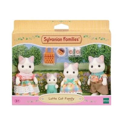 Image de Figurines Sylvanian Families La famille Chat Latté