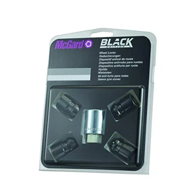Afbeelding van McGard SUB antidiefstalmoeren (zwart) 1/2 x 20, conische basis, totale lengte 32,5 mm, sleutelopening 19 sleuteldiameter 27,7 mm