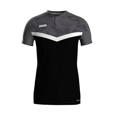 Afbeelding van JAKO Polo Iconic rood/wijnrood L zwart/antraciet / 3XL