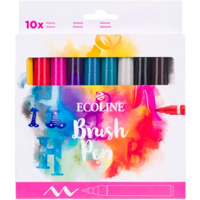 Afbeelding van Ecoline Brush Pen set Galaxy 10 colours