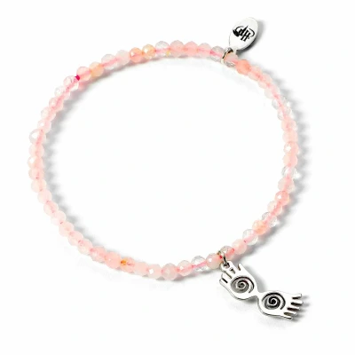 Afbeelding van The Carat Shop Harry Potter Halfedelstenen Armband met Zilveren Luna Bril Bedel