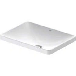 Afbeelding van Duravit D Neo inbouwwastafel 60x44x14.5cm 1 kraangat rechthoek Keramiek Wit