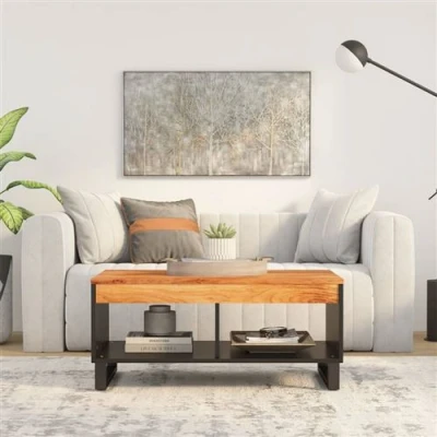 Afbeelding van Salontafel 90x50x40 cm massief acaciahout