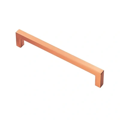 Afbeelding van Fingertip Designs Handgreep Block 160mm gepolijst koper metaal