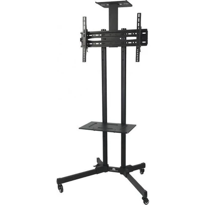 Afbeelding van TV voet standaard met beugel op wielen professionele rolstoel max 55 kg VESA 600x400 Maclean MC 661