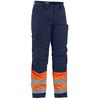 Afbeelding van Blaklader Winterwerkbroek High Vis 1862 1811 Oranje/Marineblauw D100