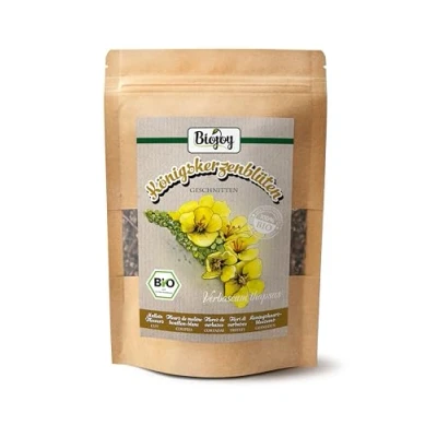 Image de Biojoy Fleurs de molène bouillon blanc BIO (100 g), séchées et coupées, Tisane (Verbascum thapsus)