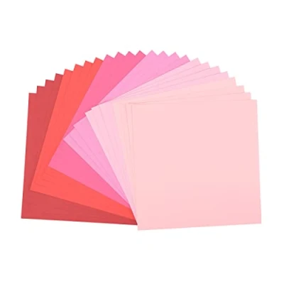 Afbeelding van Florence Vaessen Creative karton, roze kleuren, 216 g, 30,5 x cm, 24 vellen, gestructureerd oppervlak, voor schilderen, scrapbooking en meer