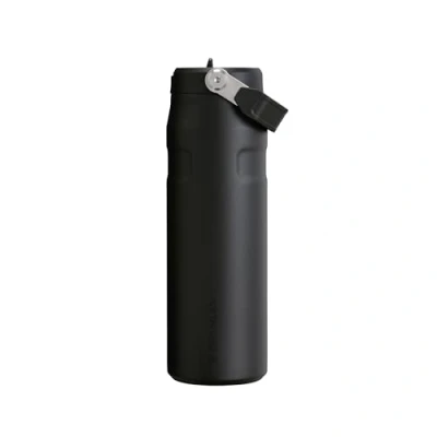Afbeelding van Stanley Flip Straw 2.0 thermosfles met rietje, 0,7 l, 10 uur koud, 2 dagen ijs, roestvrij staal, BPA vrij, waterdicht, vaatwasmachinebestendig, thermoskan, zwart