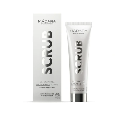 Afbeelding van MÁDARA Scrub Exfoliating Oiltomilk Gezichtsscrub &amp; peeling, Maat: 60 ml,