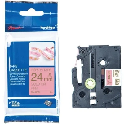 Afbeelding van Brother TZE RE54 printerlint Goud