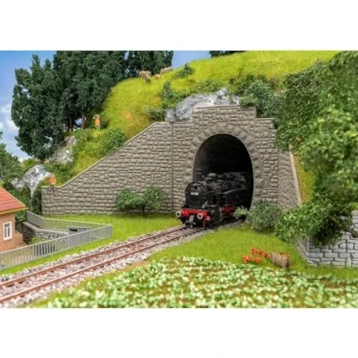Afbeelding van FALLER 120576 H0 2 tunnelpoorten, 1 weg