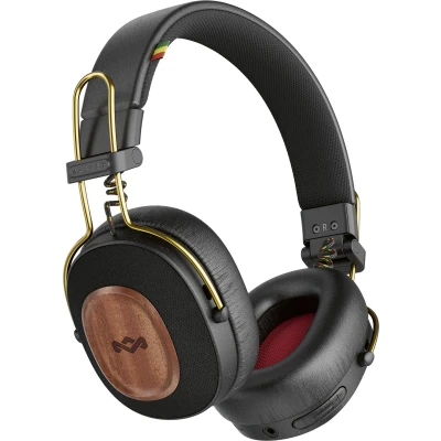 Afbeelding van House of Marley Positive Vibration Riddim Bluetooth Koptelefoon Hoofdtelefoon Met Kabel Draadloos Microfoon 50 uur batterij Quickcharge Rasta