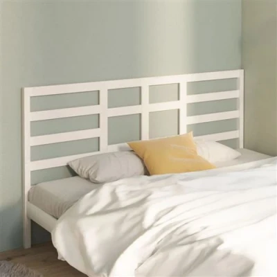 Afbeelding van Hoofdbord 186x4x104 cm massief grenenhout wit