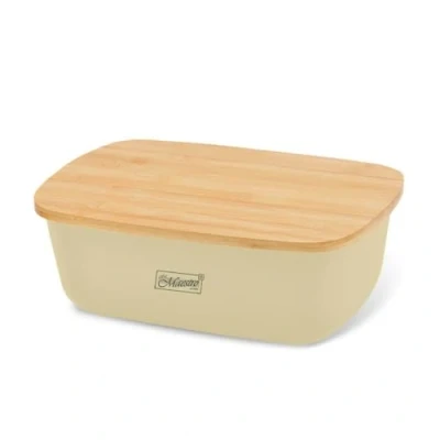 Afbeelding van Broodmand Feel Maestro MR 1776 IVORY Ivoor Hout Plastic 1 Onderdelen 34,5 x 13 23,5 cm