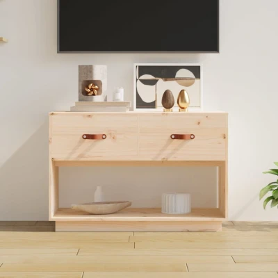 Afbeelding van Tv meubel 90x40x60 cm massief grenenhout