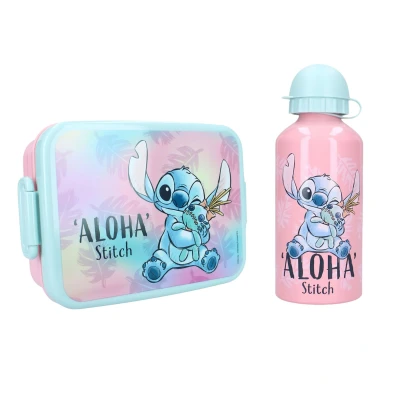 Afbeelding van Lilo &amp; Stitch Lunchset; Fles en Lunchbox 8721122786833