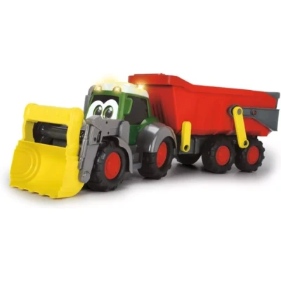 Afbeelding van Dickie Toys Happy Farm Fendt Tractor + Aanhanger Geluid