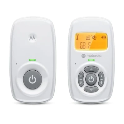 Afbeelding van Motorola Nursery Babyfoon AM24 Baby Monitor Audio Hoog Gevoelige Microfoon DECT Technologie tot 300 Meter Bereik Twee Weg Communicatie Wit
