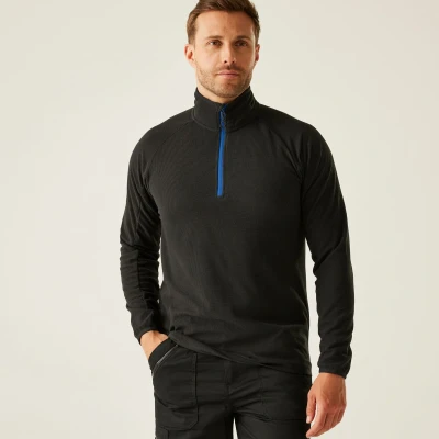 Afbeelding van Regatta Navigate Half Zip Fleece RG691 Black/New Royal