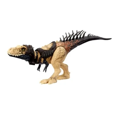 Afbeelding van Jurassic World HLP27 Dinosaurus speelgoed Bistahieversor Gigantic Trackers grote soort actiefiguur met aanvalsbeweging en tracking uitrusting