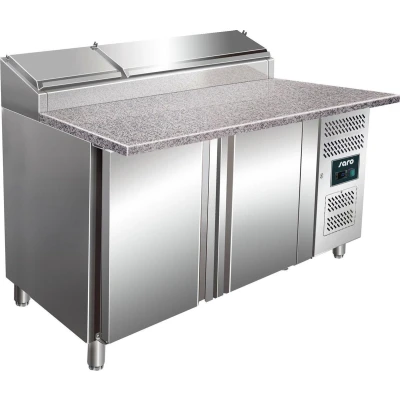 Afbeelding van Pizza koelwerkbank SH1500 2 deurs 60x40cm 8/3GN (H)108/114x(B)150x(D)85