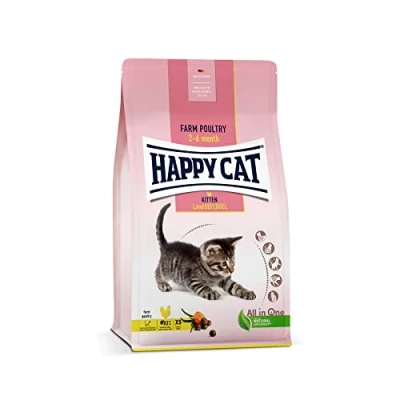 Afbeelding van Happy Cat 70534 Young Kitten Land gevogelte droogvoer voor katten vanaf de 5e levensweek Inhoud: 300 g