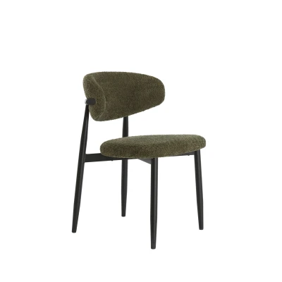 Afbeelding van Light &amp; Living Eetkamerstoel ENIOLA 54x52x76cm Groen Set van 2