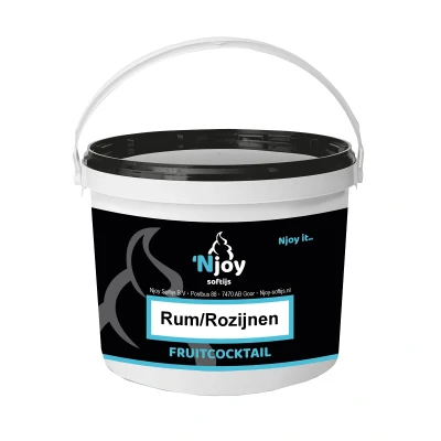 Afbeelding van Njoy Fruitcocktail Rum/Rozijnen (1kg)