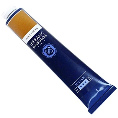 Image de Peinture à l&#039;huile en tube jaune indien 150ml Lefranc &amp; Bourgeois