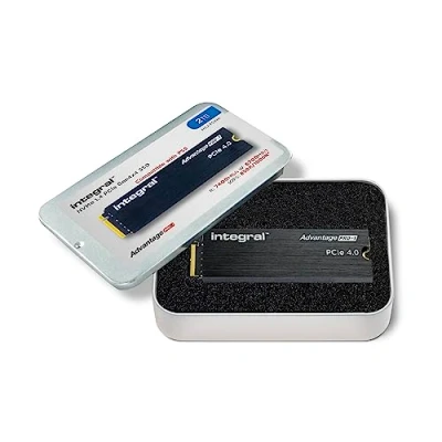 Afbeelding van Integral Advantage PRO 1 SSD NVME M.2 2280 PCIe Lightning Fast Gen4x4 R 7400MB/s W 6700MB/s geïntegreerd koellichaam compatibel met PS5 2TB