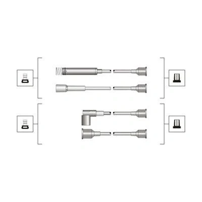Afbeelding van MAGNETI MARELLI 941319170064 Bougiekabelset OPEL: Calibra A, Kadett E CC, Omega A Saloon