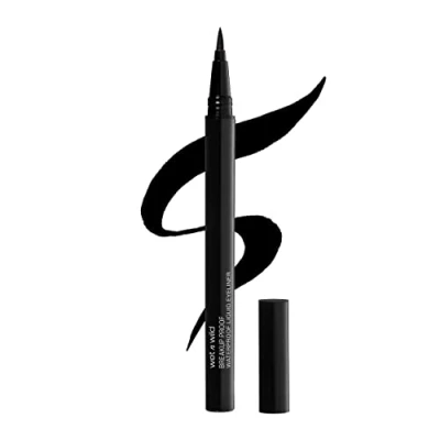 Afbeelding van Wet n Wild Mega Last Breakup Proof Liquid Eyeliner, zwart, waterbestendig, sneldrogend, bestand tegen vlekken, houdt 16 uur, ultra zwart
