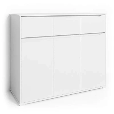 Afbeelding van Vicco Dressoir Set Ruben Wit schuifladen sideboard multifunctionele kast