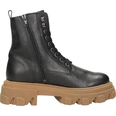 Afbeelding van PS. POELMAN Dames Veterschoenen Hoog zwart Maat 40