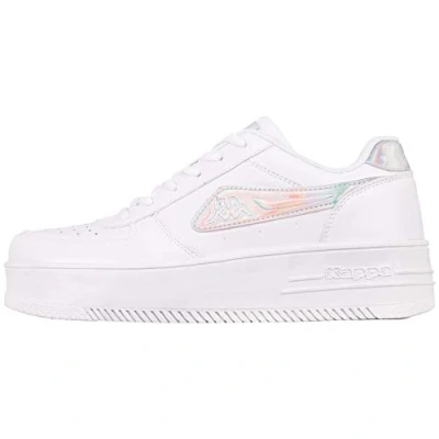 Afbeelding van Kappa Trainingsschoen, Dames, Maat: 40, White/multicolor Hoogwaardig imitatieleer