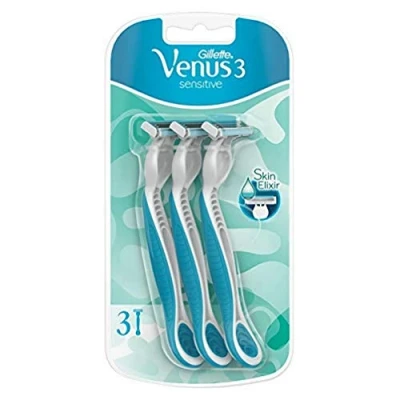 Afbeelding van Gillette Venus3 Sensitive Wegwerpscheerapparaat voor dames, 3 stuks