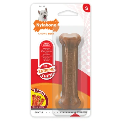 Afbeelding van Nylabone Dura Chew Voor Harde Bijters Baconsmaak TOT 11 KG (103023)