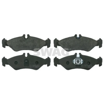 Afbeelding van SWAG 10 91 6162 Remblokkenset Achteras Geschikt voor slijtage waarschuwingscontact Met plunjerclip VOLKSWAGEN: LT 28 35 II Minibus, 46 2 Kasten