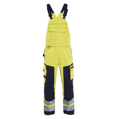 Image de Cotteà bretelles multinormes jaune fluorescent/marine