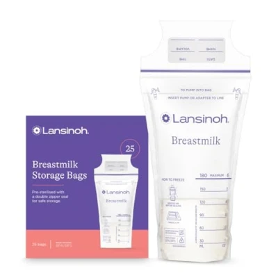 Image de Lansinoh Sacs de Conservation Pour Lait Maternel Pack 25