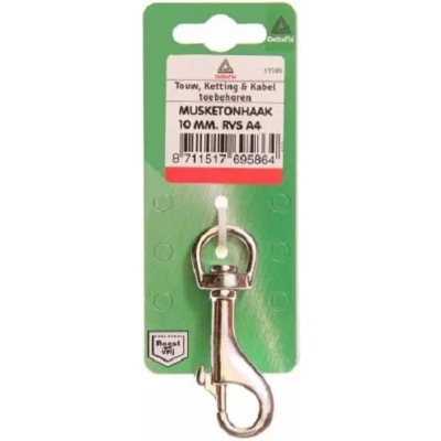Afbeelding van Musketonhaak10mm rvs Deltafix