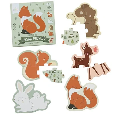 Afbeelding van A little lovely company puzzels bosvriendjes 5st