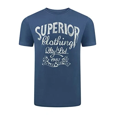 Afbeelding van riverso Heren T Shirt Leon ronde hals korte mouwen Tee met print Regular Fit 100% katoen Groen Blauw Wit Grijs S M L XL 2XL 3XL 4XL 5XL, zwart (D1jd),