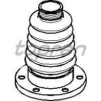 Afbeelding van TOPRAN 109 251 Asmanchet Vooras links, rechts, Versnellingsbak zijde 108 Thermoplastic VOLKSWAGEN: Golf 6, 5, 4, AUDI: A3 Hatchback