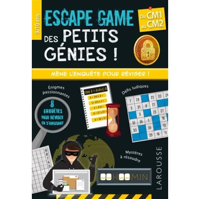 Image de Escape game des petits génies CM1 au CM2 Cahier de vacances