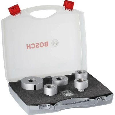Image de BOSCH 2608599037 Jeu de mèches diamantées X LOCK 25,35,51,68 mm + mèche diamantée 20