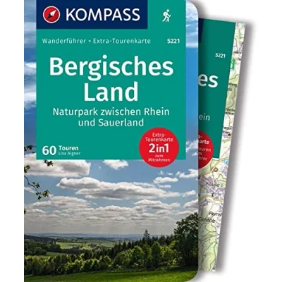 Afbeelding van KOMPASS Wanderführer Bergisches Land, Naturpark zwischen Rhein und Sauerland, 60 Touren mit Extra Tourenkarte